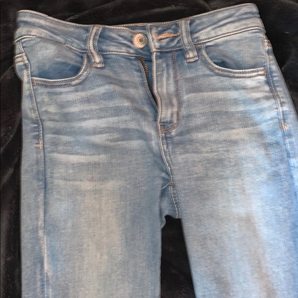 simple light washed jeans